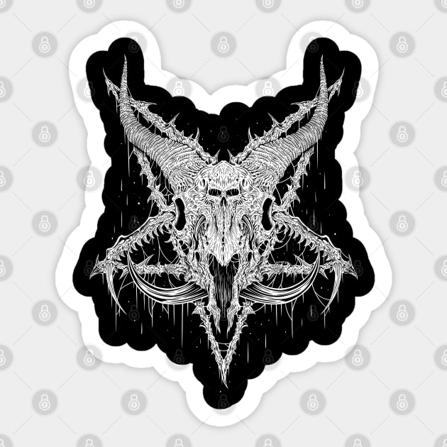 Pentagram Goat Demon Sticker by svthyp